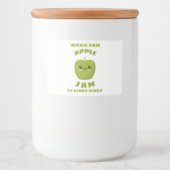 Kawaii Apple Jam Voedselcontainer Etiket (Voorkant)