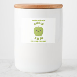 Kawaii Apple Jam Voedselcontainer Etiket