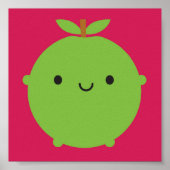 Kawaii Apple Poster (Voorkant)