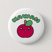 Kawaii Apple Ronde Button 5,7 Cm (Voorkant)