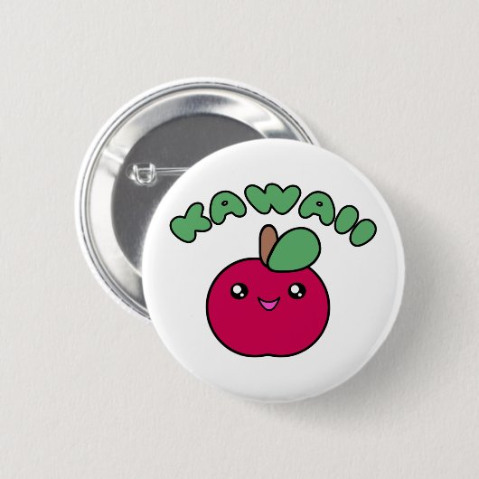 Kawaii Apple Ronde Button 5,7 Cm (Voorkant /achterkant)