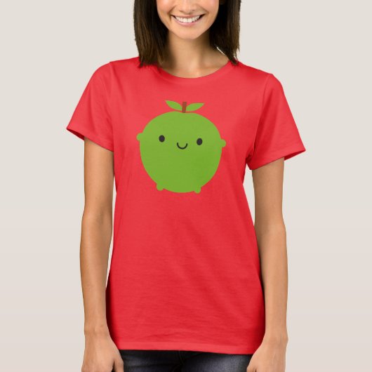 Kawaii Apple T-shirt (Voorkant)
