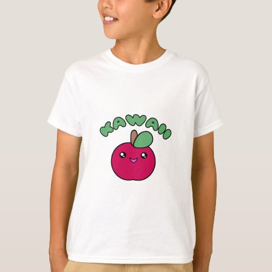 Kawaii Apple T-shirt (Voorkant)
