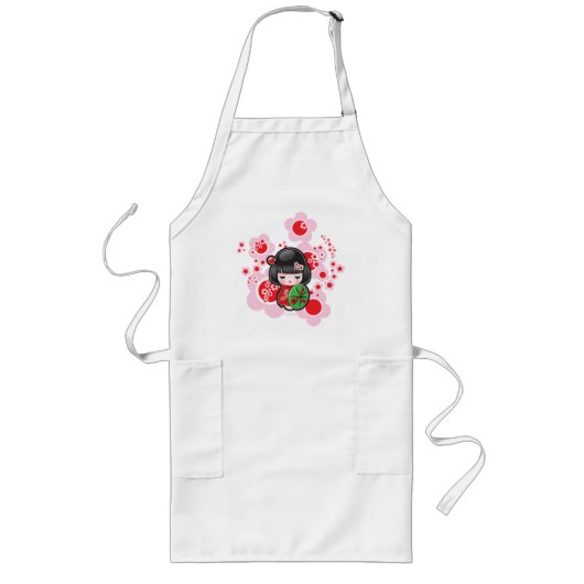 Kawaii Apron Lang Schort (Voorkant)
