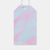 Kawaii Aquarel Ghosts (Eenhoorn) Cadeaulabel (Achterkant)