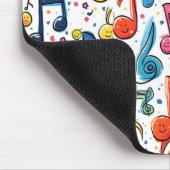 Kawaii Art Musical Notes Abstract Muismat (Hoek)