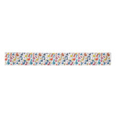 Kawaii Art Musical Notes Abstract Satijnen Lint (Voorkant)