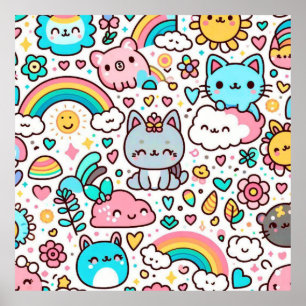 Kawaii Art Poster