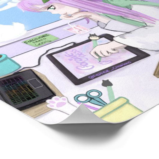 Kawaii Art Poster Print - door Nephele (Hoek)