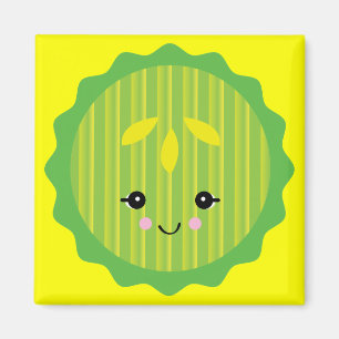 kawaii augurk schijfje magneet