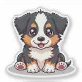 Kawaii Aussie Shepherd Puppy – Slaaphouding Sticker (Voorkant)