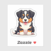 Kawaii Australian Shepherd Puppy – Hartogen Sticker (Vel)