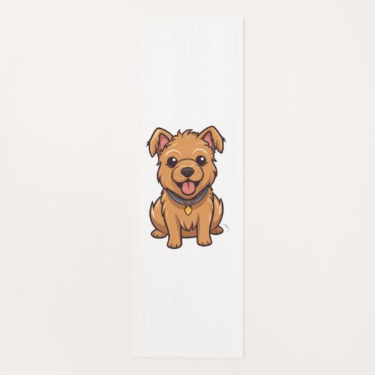 Kawaii Australische Terrier Puppy Yogamat (Voorkant)