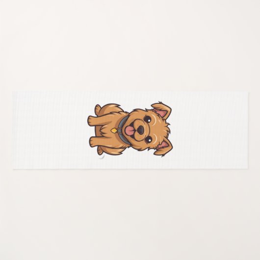 Kawaii Australische Terrier Puppy Yogamat (Voorkant (horizontaal))