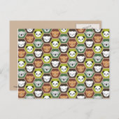 Kawaii Autumn Beren Briefkaart (Voorkant / Achterkant)