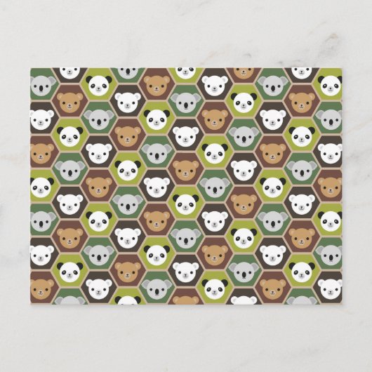 Kawaii Autumn Beren Briefkaart (Voorkant)