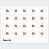 kawaii autumn tea Classic T-Shirt Ronde Sticker (Vel)