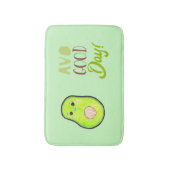 kawaii avocado avo goede day green typografie badmat (Voorkant Verticaal)