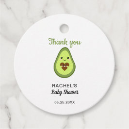 Kawaii Avocado Baby shower Hartelijk dank voor de Bedankjes Labels