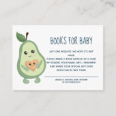 Kawaii Avocado Books for Baby Informatiekaartje (Voorkant)