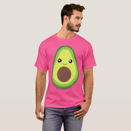 Kawaii Avocado T-shirt (Voorkant volledig)