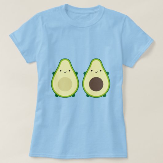 Kawaii Avocado T-shirt (Design voorkant)