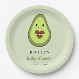 Kawaii Avocado Zwangere Baby showers Minimale Papieren Bordje