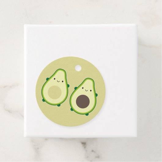 Kawaii Avocados Bedankjes Labels (In situ)