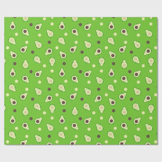 Kawaii Avocados Cadeaupapier (Vlak)