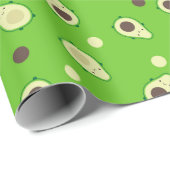 Kawaii Avocados Cadeaupapier (Rol Hoek)