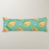 Kawaii Avocados Let's Avocuddle Pattern Funny Lichaamskussen (Voorkant)