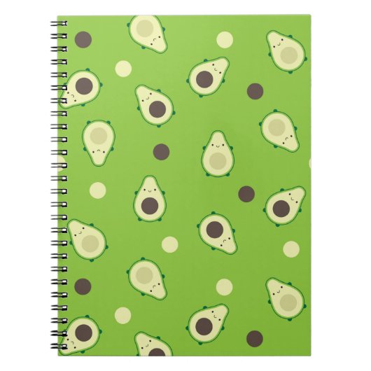 Kawaii Avocados Notitieboek (Voorkant)