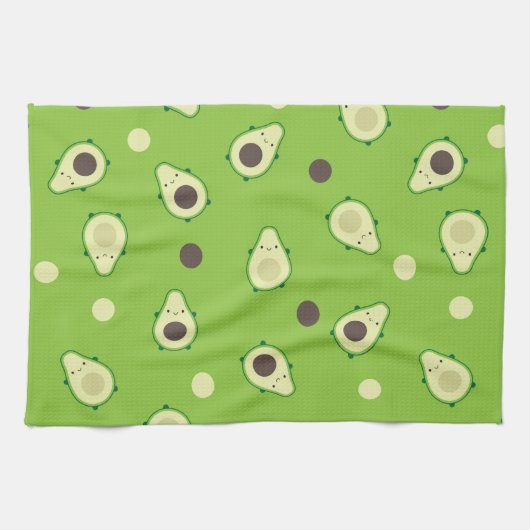 Kawaii Avocados Theedoek (Horizontaal)
