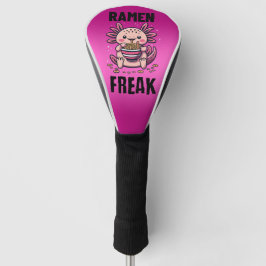 Kawaii Axalotl eten Ramen Golfheadcover