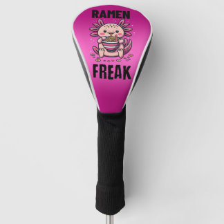 Kawaii Axalotl eten Ramen Golfheadcover