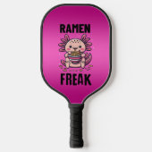 Kawaii Axalotl eten Ramen Pickleball Paddle (Voorkant)