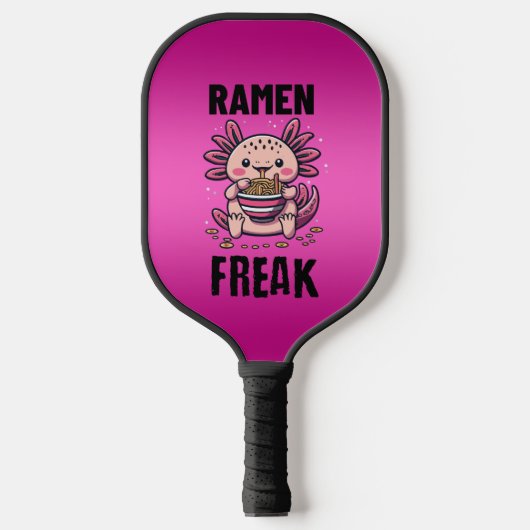 Kawaii Axalotl eten Ramen Pickleball Paddle (Voorkant)