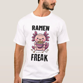 Kawaii Axalotl eten Ramen T-shirt