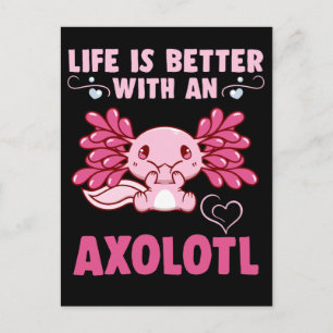 Kawaii Axolotl Amphibian Lover Briefkaart