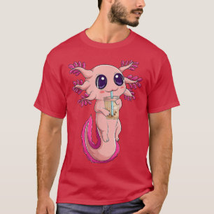 Kawaii Axolotl Boba Tea Japans Anime Otaku Nu Go T-shirt