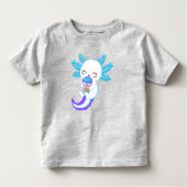 Kawaii Axolotl Boba Tea Toddler T-Shirt (Voorkant)