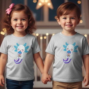 Kawaii Axolotl Boba Thee Peuter T-Shirt