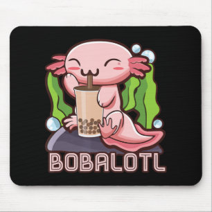 Kawaii Axolotl Cute Boba T-shirt Bubble Tea Anime  Muismat