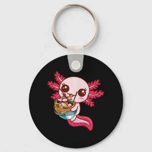 Kawaii Axolotl Eat Ramen Japans Anime Noodles Ki Sleutelhanger
