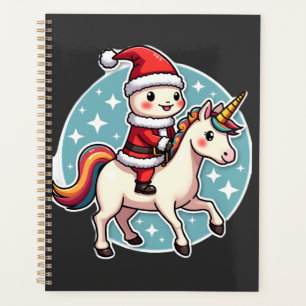 Kawaii Axolotl Eenhoorn Kerstmis Kerstman Prettig  Planner