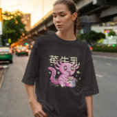 Kawaii Axolotl en aardbeienmelk T-shirt