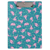 Kawaii Axolotl in oceaan klembord (Voorkant)