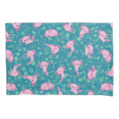 Kawaii Axolotl in oceaan Kussensloop (Voorkant)