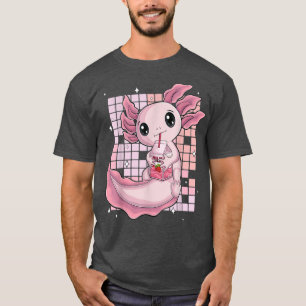 Kawaii Axolotl Japanse aardbeienmelk Schudanim T-shirt