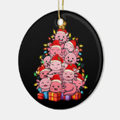 Kawaii Axolotl Kerstboom Axolotl Pyjama Pet X Keramisch Ornament (Links)